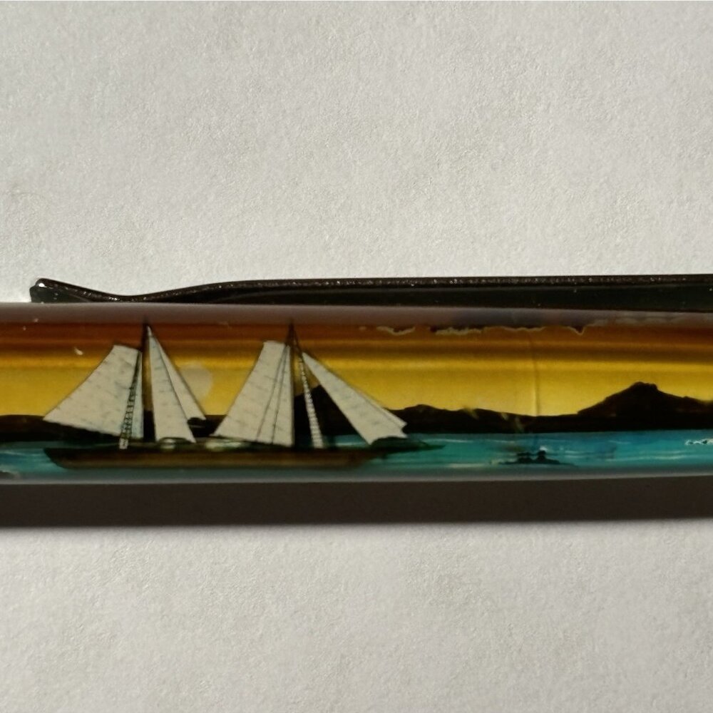Acadia National Park Bar Harbor Maine Floaty Pen Sailboat Moves Sunset Souvenir